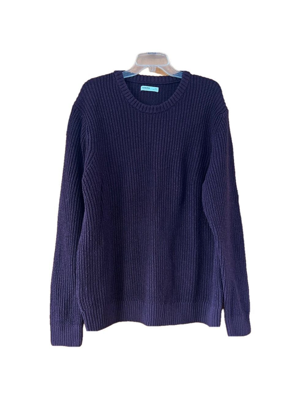 Sonoma Burgundy Crew Neck Sweater Men's XXL